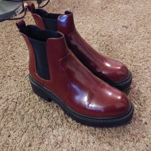 Red Chelsea Rain Boots